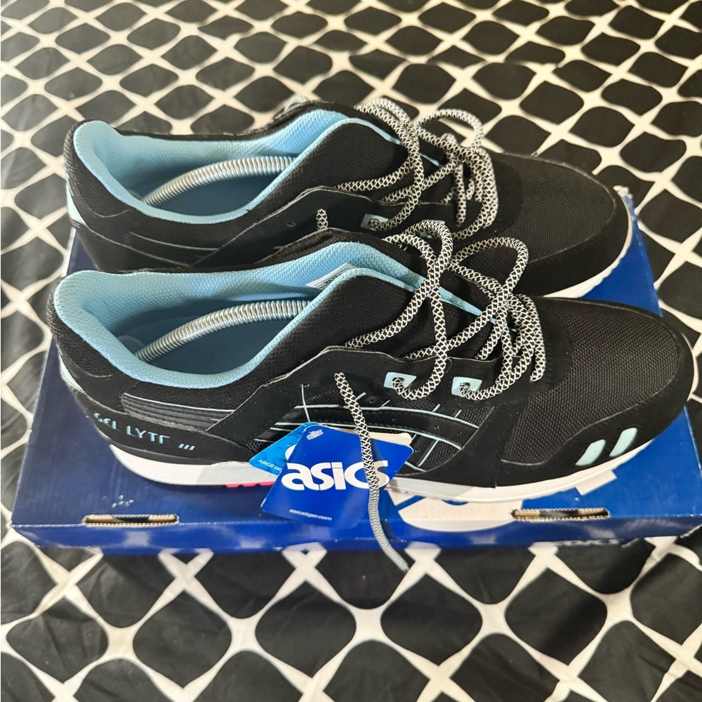 Asics Black and Blue Sneakers